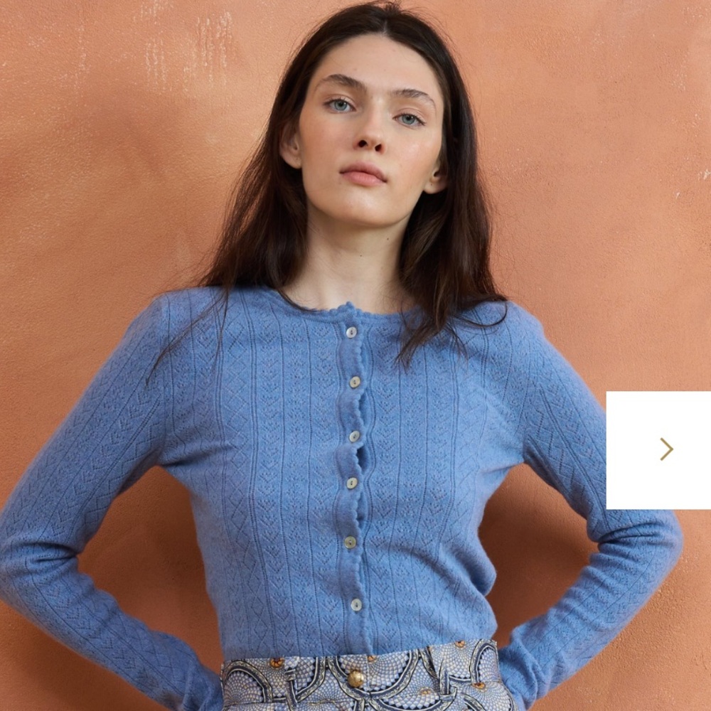 Blue Women's Cardigan Sweater